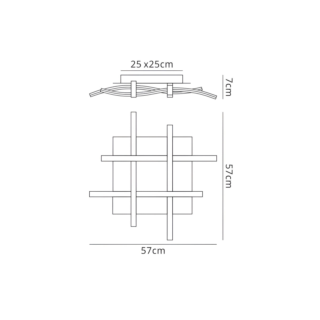 Nur LED Flush Ceiling Light 34W 3000K - Silver