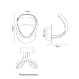 Knot Touch Dimmer LED Wall Light 12W 3000K - Chrome