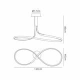 Nur XL LED Rectangular Semi-Flush Ceiling Light 50W 3000K – Chrome