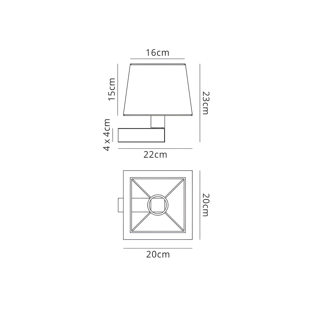 Bahia 1 Light Wall Light - Satin Nickel (Without Shade)