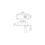 Ibiza LED Single Spotlight With Switch - Satin Nickel