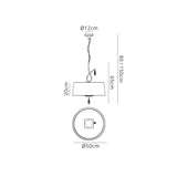 Louise 50cm 3 Light Crystal Chandelier - Chrome With White Shades