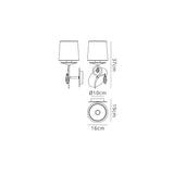 Louise 1 Light Crystal Wall Light -  Chrome With White Shade