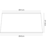 Habana Round Pendant Light Lampshade - White, 41/45cm x 21.5cm