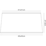 Habana Square Pendant Light Lampshade - Black, 45/45cm x 21.5cm