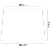 Habana Round Floor Lamp Lampshade - White, 30/35cm x 25cm