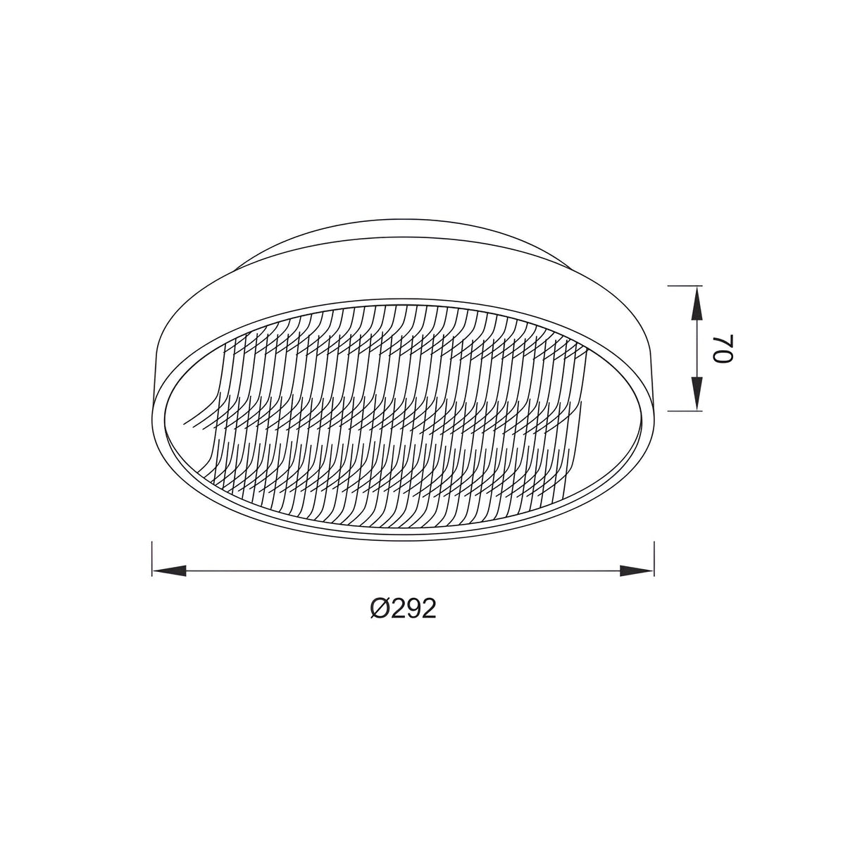 Reflex Round CCT LED Flush Ceiling Light 18W - Silver