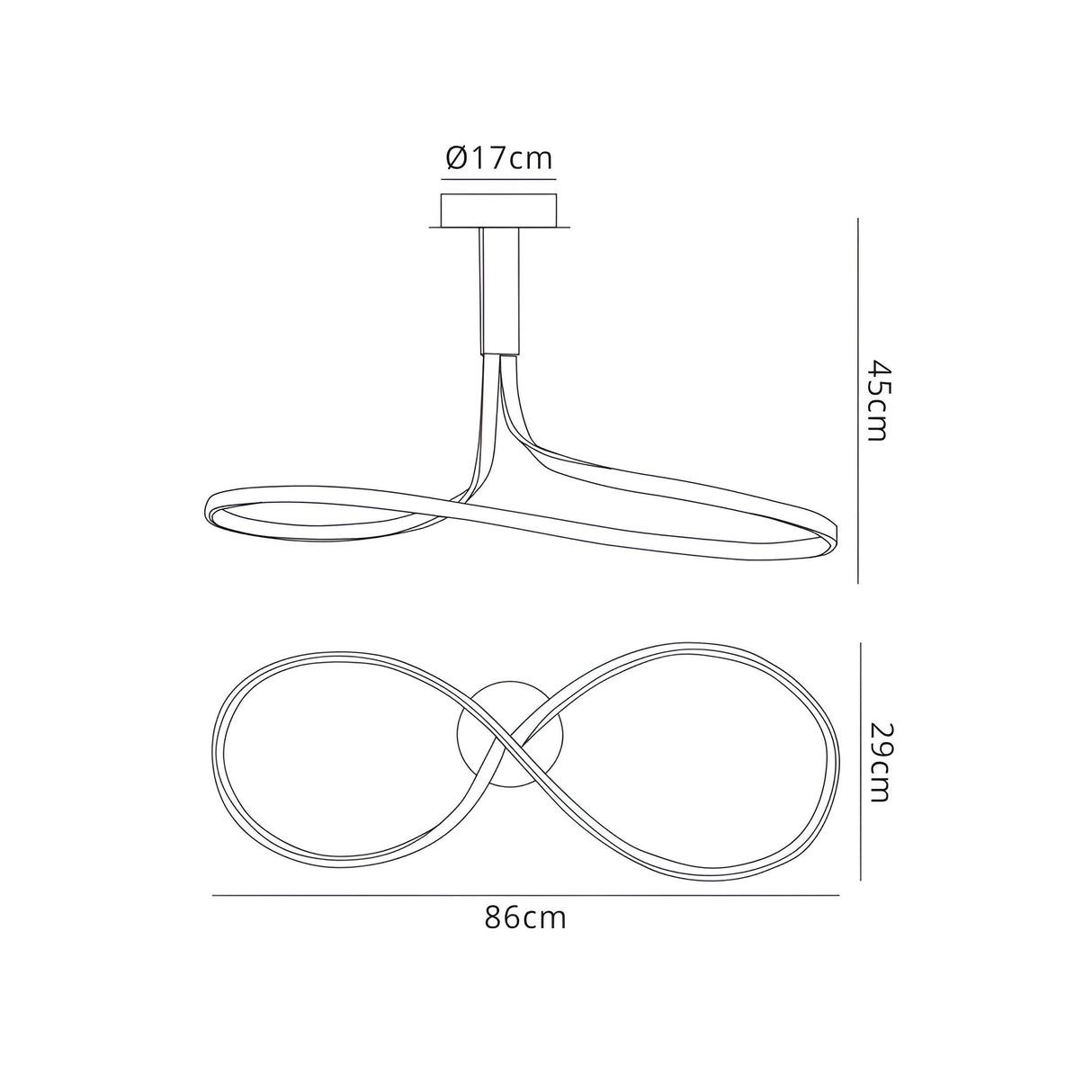 Nur Rectangular LED Semi-Flush Ceiling Light 40W 2800K – Brown Oxide