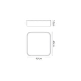 Cumbuco Square LED Flush Ceiling Light 35W 4000K - White