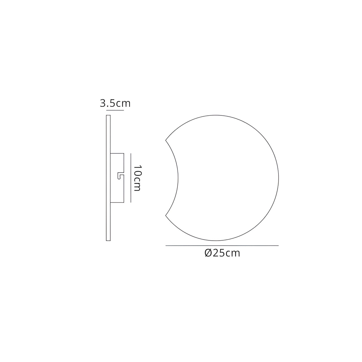 Petaca Round LED Wall Light 8W 3000K - Matt White