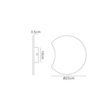 Petaca Round LED Wall Light 8W 3000K - Matt White