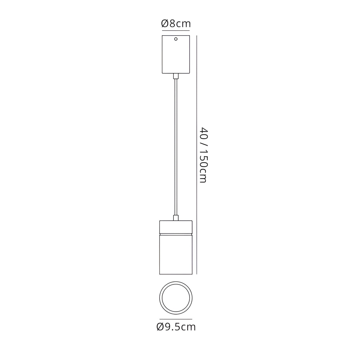 Aruba 9.5cm Small Round 1 Light Pendant Light - Silver