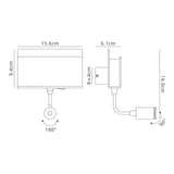 Cabarete LED Wall/Reading Light 3W 3000K - Matt Black