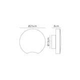 Lunas Ceiling/Wall LED Light 14W 3000K - White