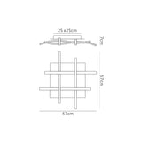 Nur Dimmable LED Flush Ceiling Light 34W 2800K - Brown Oxide