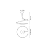 Nur Dimmable LED Semi-Flush Ceiling Light 30W 2800K – Brown Oxide