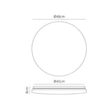 Zero II LED Flush Ceiling Light 50W 5000K - White