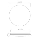 Zero II LED Flush Ceiling Light 36W 5000K - White