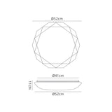 Diamante II Flush Ceiling Light LED 5000K 54W - White