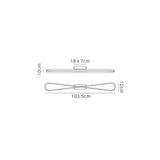 Bucle LED Semi-Flush Ceiling Light 36W -  Polished Chrome