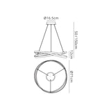 Infinity 71cm Dimmable LED Suspension Light - White