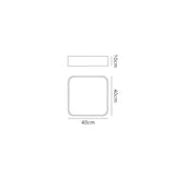 Cumbuco Square LED Flush Ceiling Light 35W 3000K - White