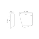 Asimetric Rhombus Wall Light - White