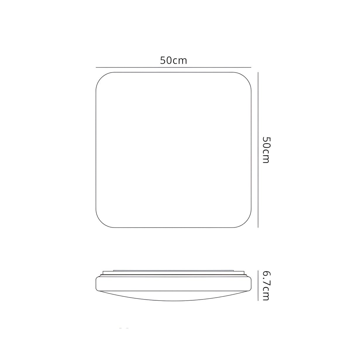 Quatro II LED Flush Ceiling Light 3000K 60W - White