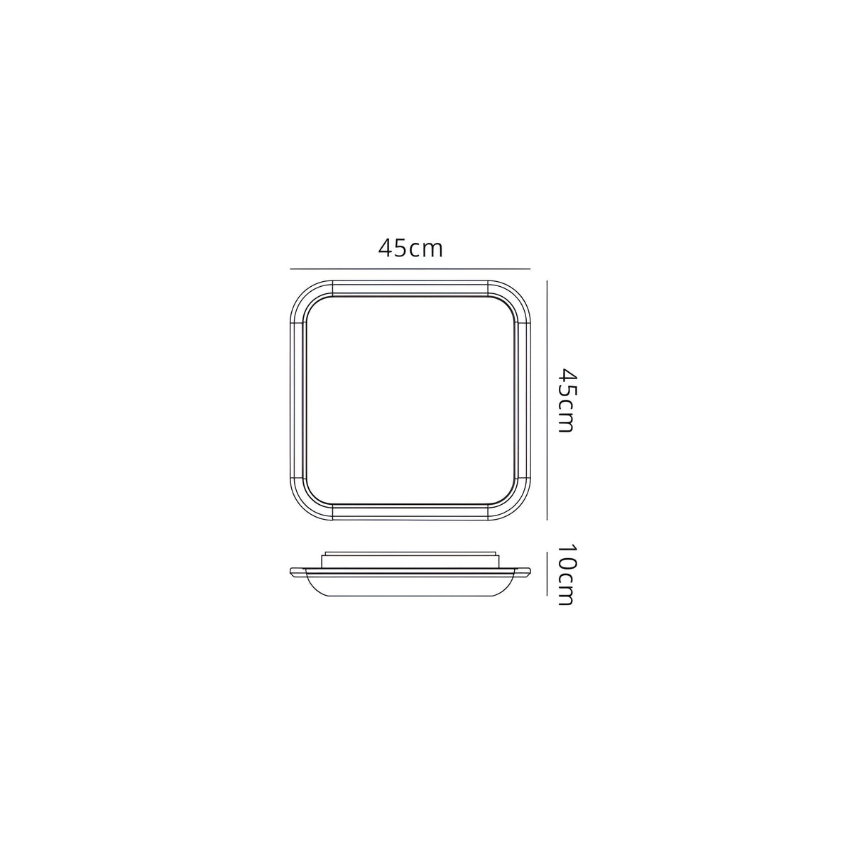 Fase LED Flush Ceiling Light 4000K 24W - White