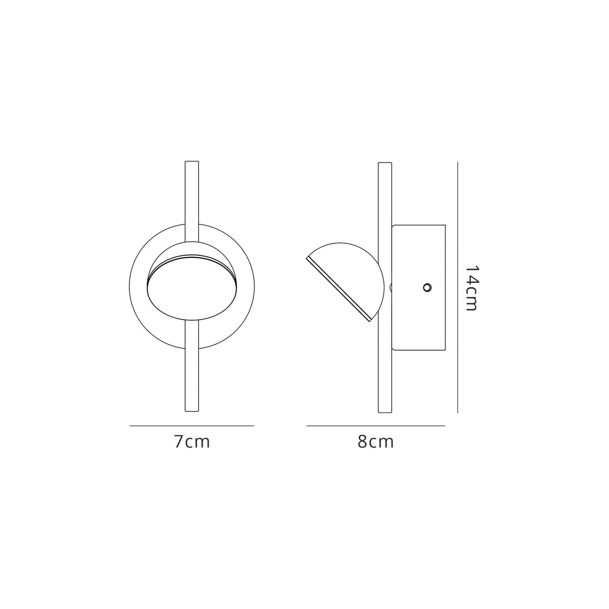 Adn LED Wall Lamp 3W 3000K - White
