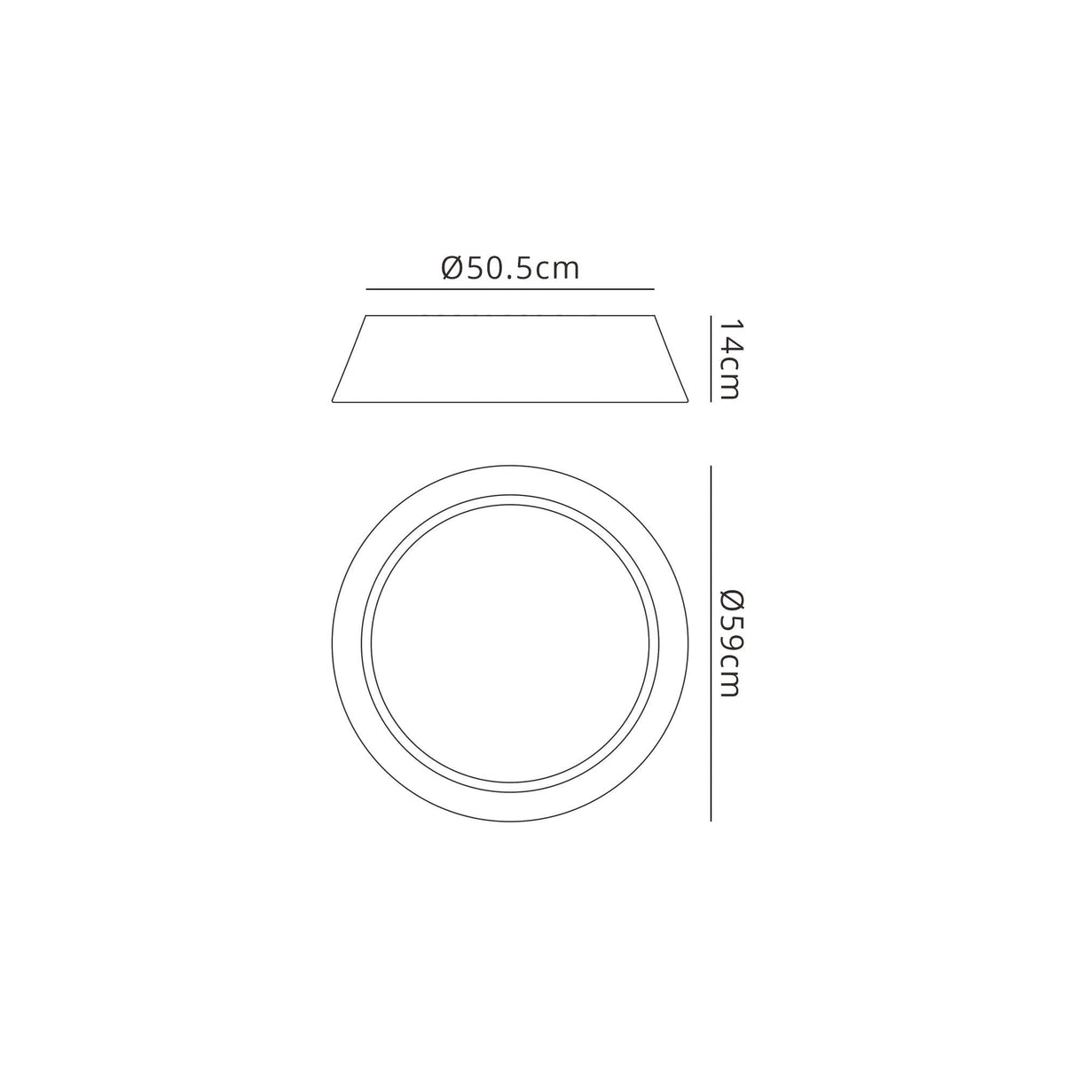 Sabina 5 Light Flush Ceiling Light - Brown With Linen Shade