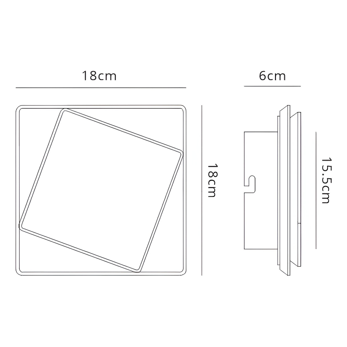 Dakla LED Wall Light 12W 3000K - Black