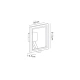 Rodas Outdoor LED Wall Light 9.5W 3000K - Anthracite