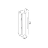 Maya 1 Light Outdoor Wall Light - Anthracite