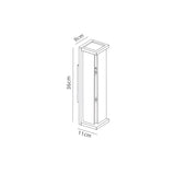 Meribel 1 Light Small Outdoor Wall Lamp - Graphite