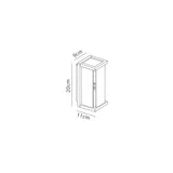 Meribel 1 Light Outdoor Wall Light - Graphite