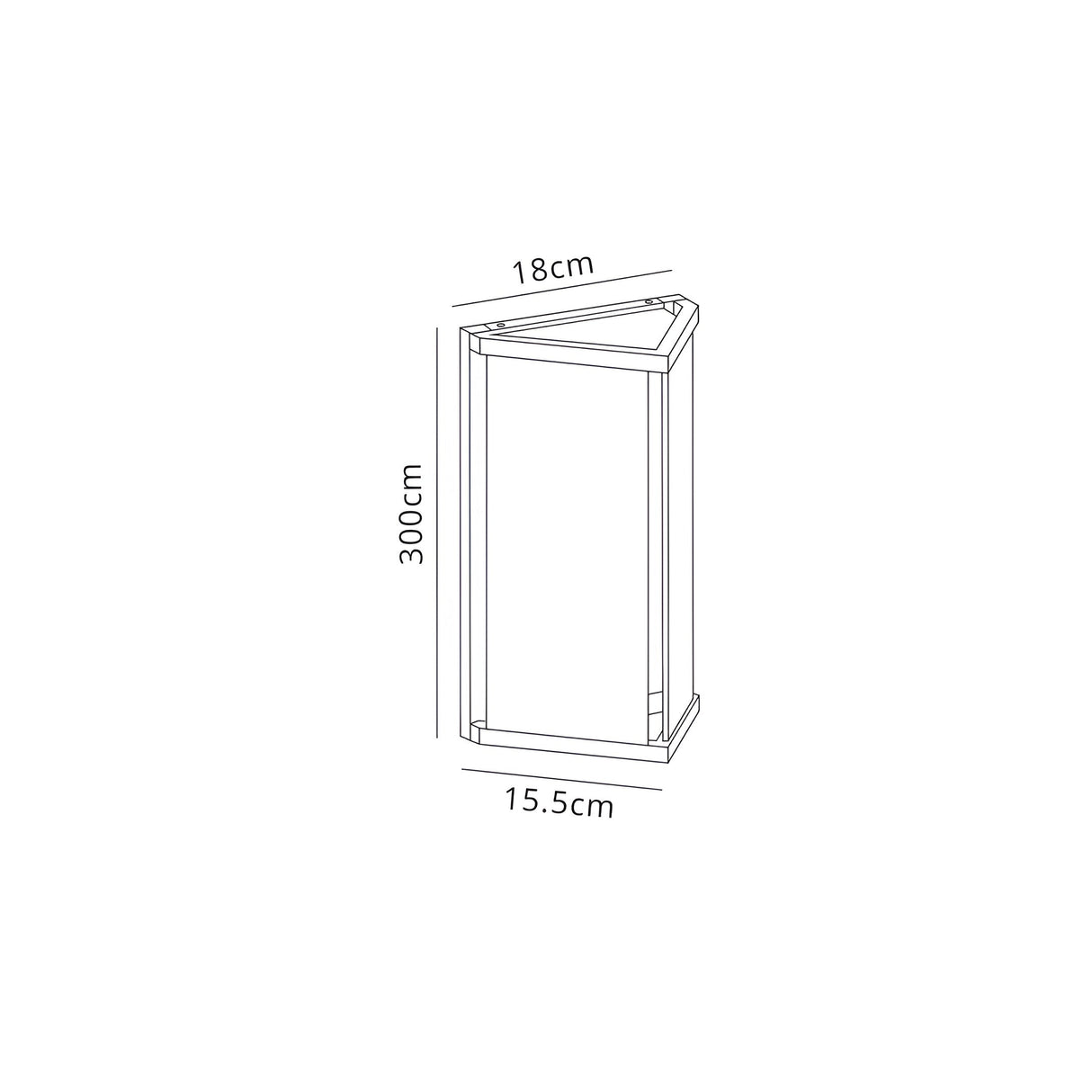Meribel 1 Light Large Outdoor Wall Lamp - Graphite