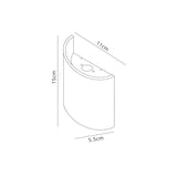 Sochi Outdoor LED Wall Light 6W 3000K - Sand White