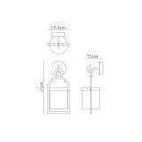 Maya 1 Light Large Outdoor Wall Light - Anthracite
