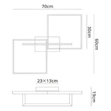 Mural LED Semi-Flush Ceiling Light 48W 3000K - Matt White