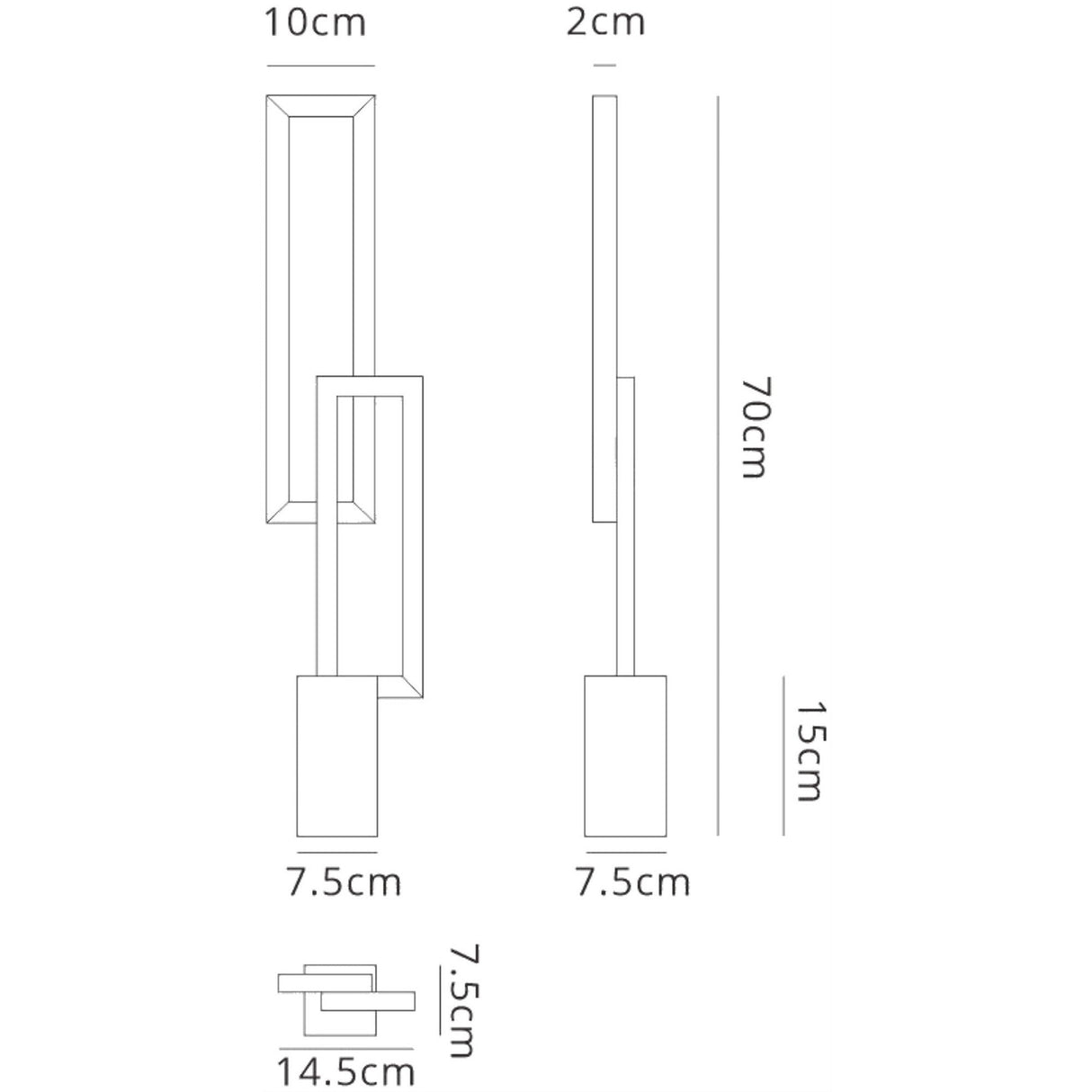 Mural LED Table Lamp 18W 3000K - Matt White