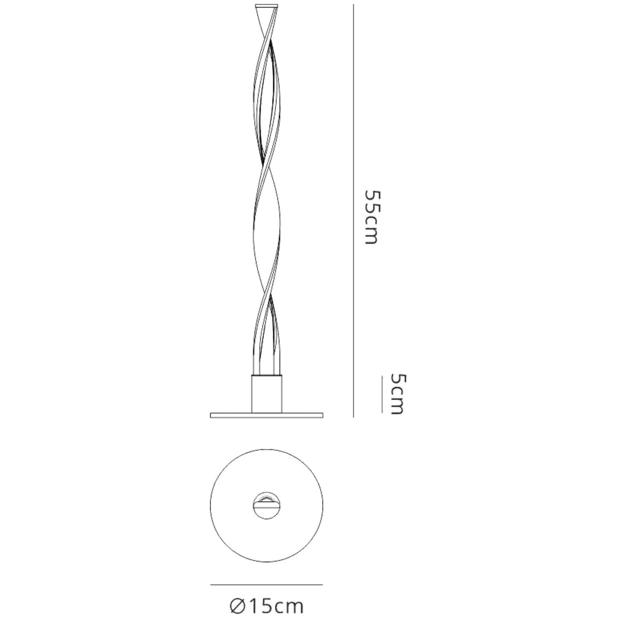 Madagascar LED Table Lamp 9W 3000K - Sand White