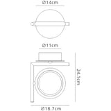 Olimpia LED Wall Light 8W 3000K - Chrome