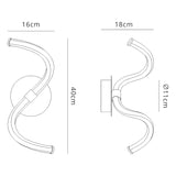 Nur II LED Wall Light 12W 3000K With Switch - Chrome