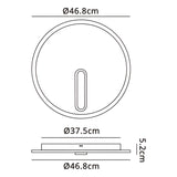 Clock CCT LED Flush Ceiling Light 40W 4000K - Sand White