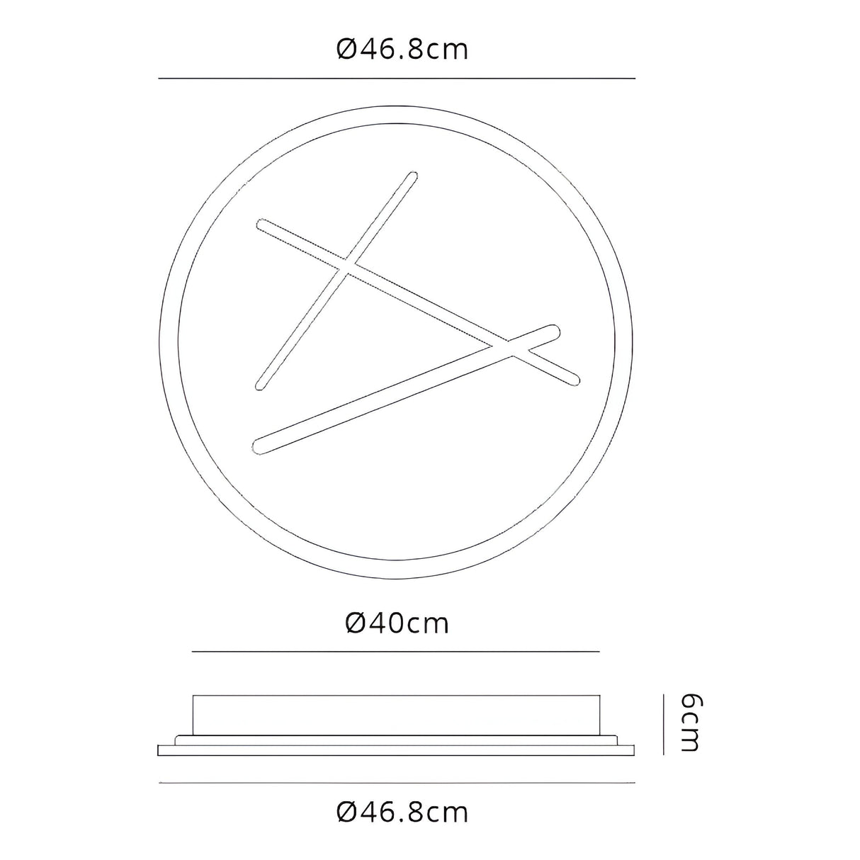 Kenzo LED Flush Ceiling Light 4000K 40W - Sand White