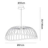 Celeste Large 2 Light LED Pendant Light 40W 3000K - White