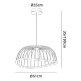 Celeste Medium 2 Light LED Pendant Light 30W 3000K - White