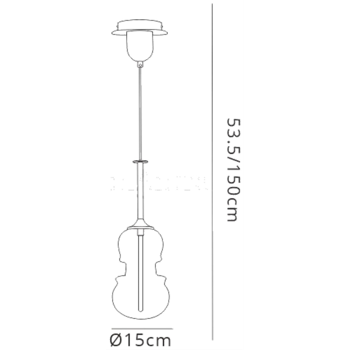 Sonata 15cm 1 Light Pendant Light - Copper