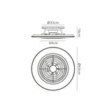 Alisio CCT Dimmable LED Ceiling Retractable Fan Light With Remote & APP Control - White